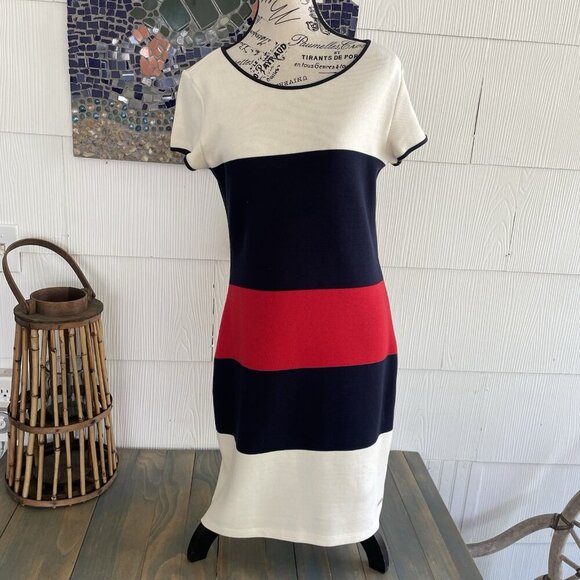 Saint James Color Block Knit Dress - Size Small US 6 (Z5) - Picture 1 of 15